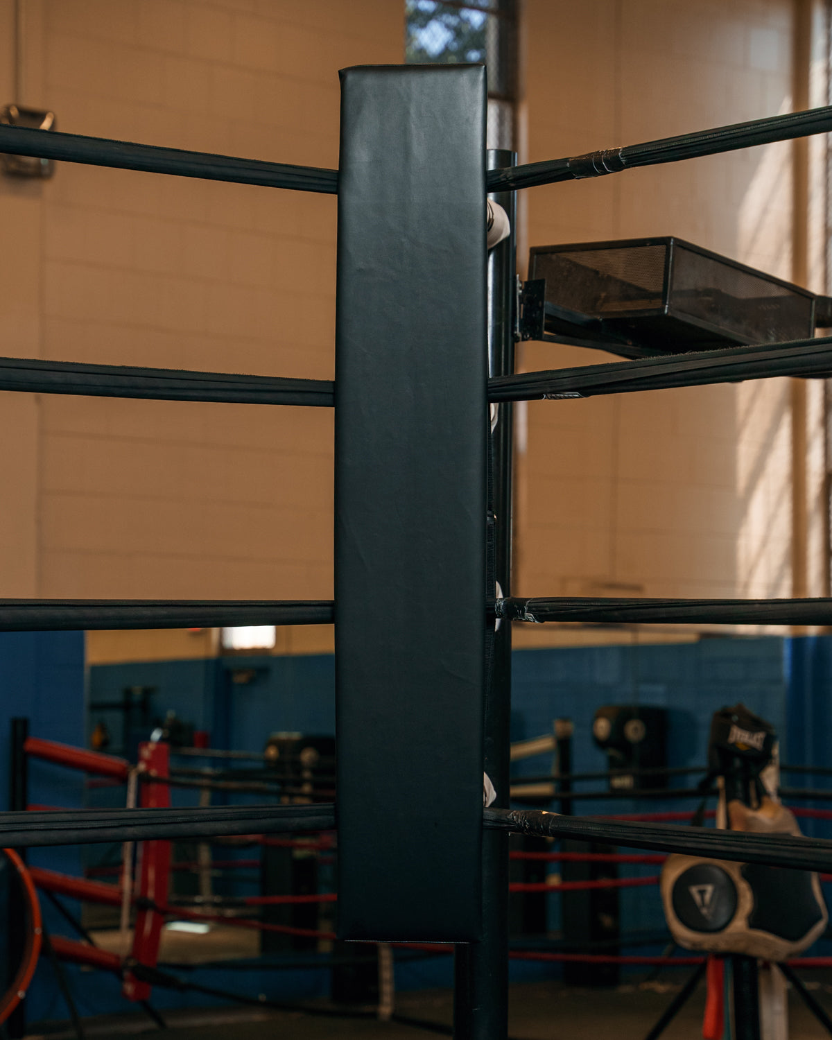 variant:black::TITLE Boxing Blank Pro Corner Cushion V3.0 corner pole view
