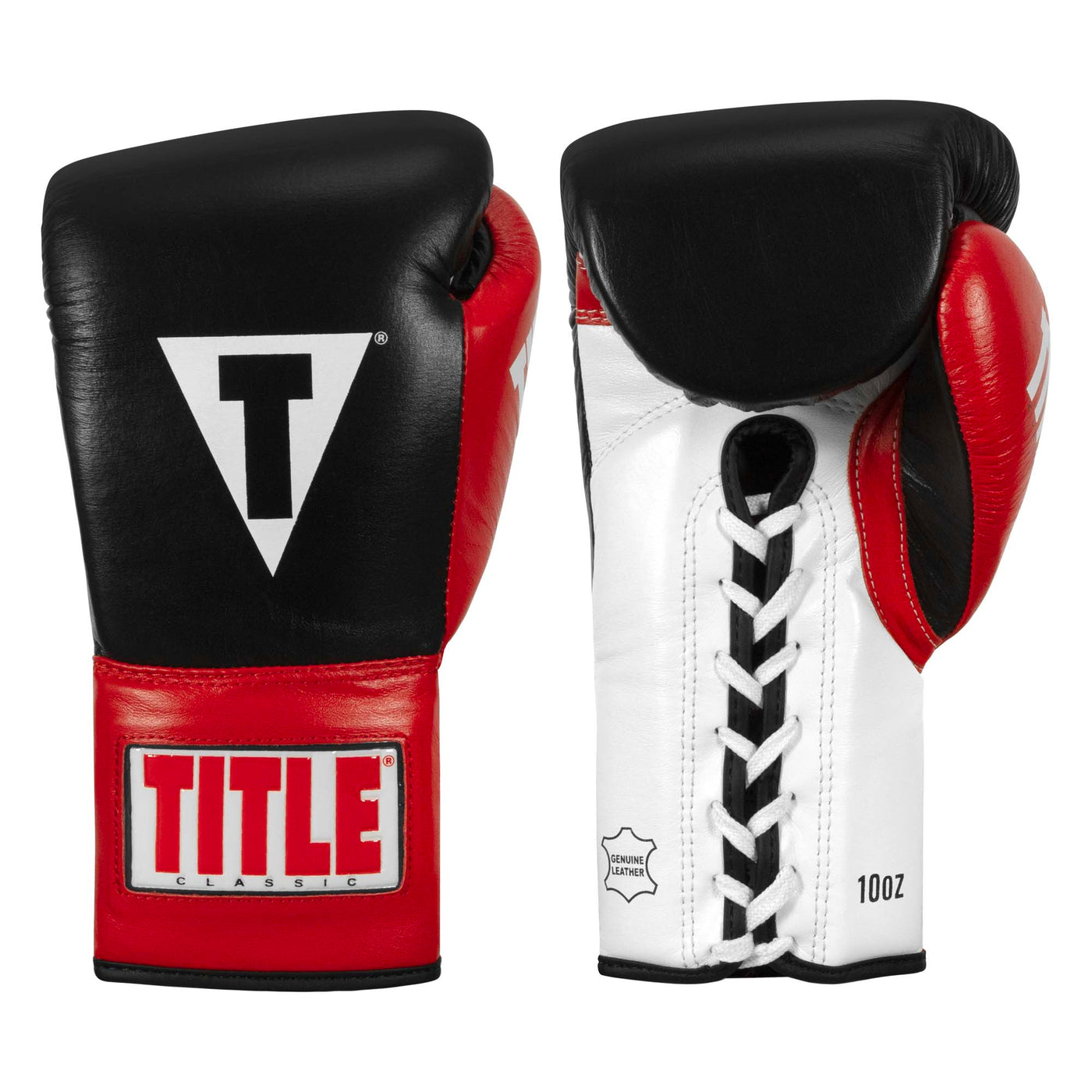 color:Black/White/Red::TITLE Classic Pro Fight Gloves main view