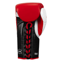 variant:Red/White/Black::TITLE Classic Pro Fight Gloves back view