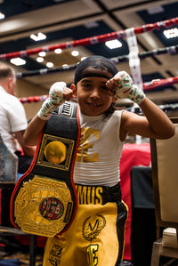variant:black::TITLE Boxing World Championship Title Belts winner with belt