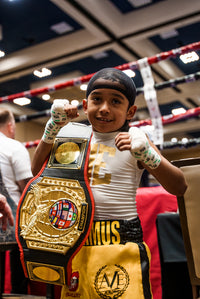 variant:black::TITLE Boxing World Championship Title Belts kid with belt 