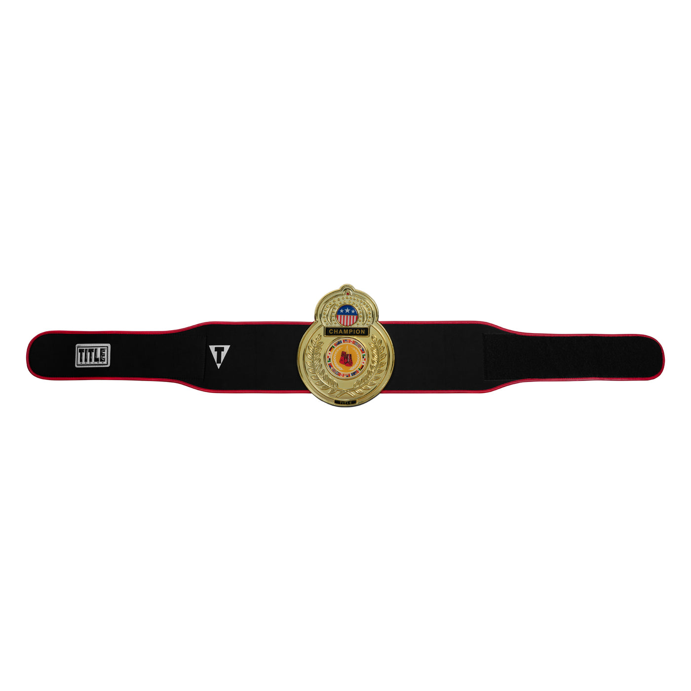 variant:lifestyle::TITLE Boxing Old School Title Belt laid out view front