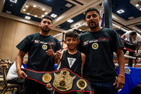 variant:black::TITLE Boxing Truimphant Wings of Victory Belt kid with coaches