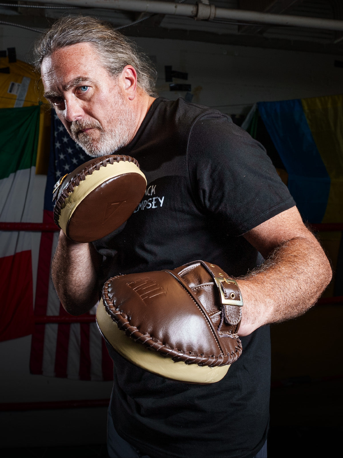 retro old school punch mitts