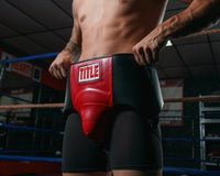 variant:lifestyle::TITLE Classic Boxing Sparring Bundle groin protector on boxer
