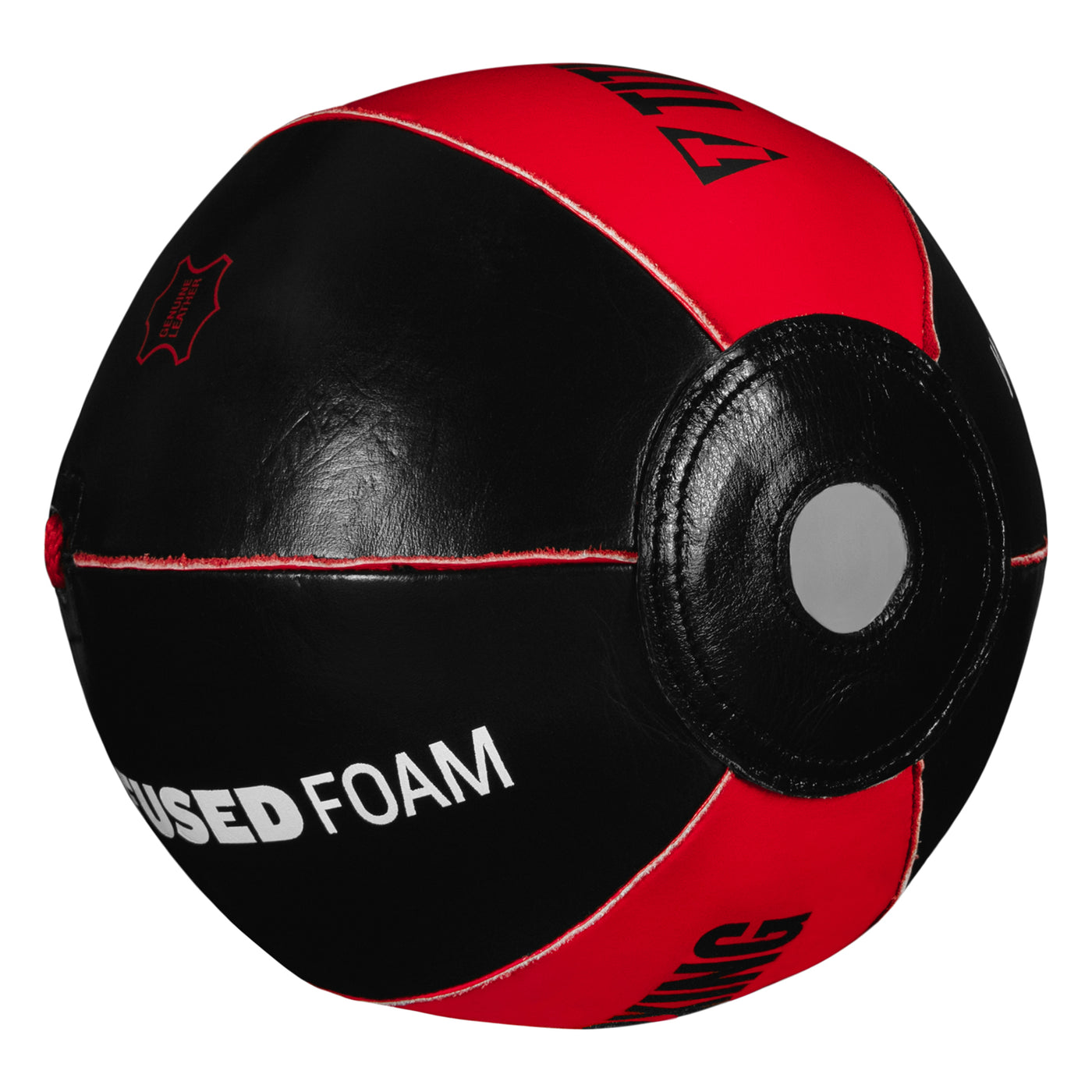 variant:black/red::TITLE Boxing Deluxe King Cobra Infused Foam Reflex Bag 2.0 outside view