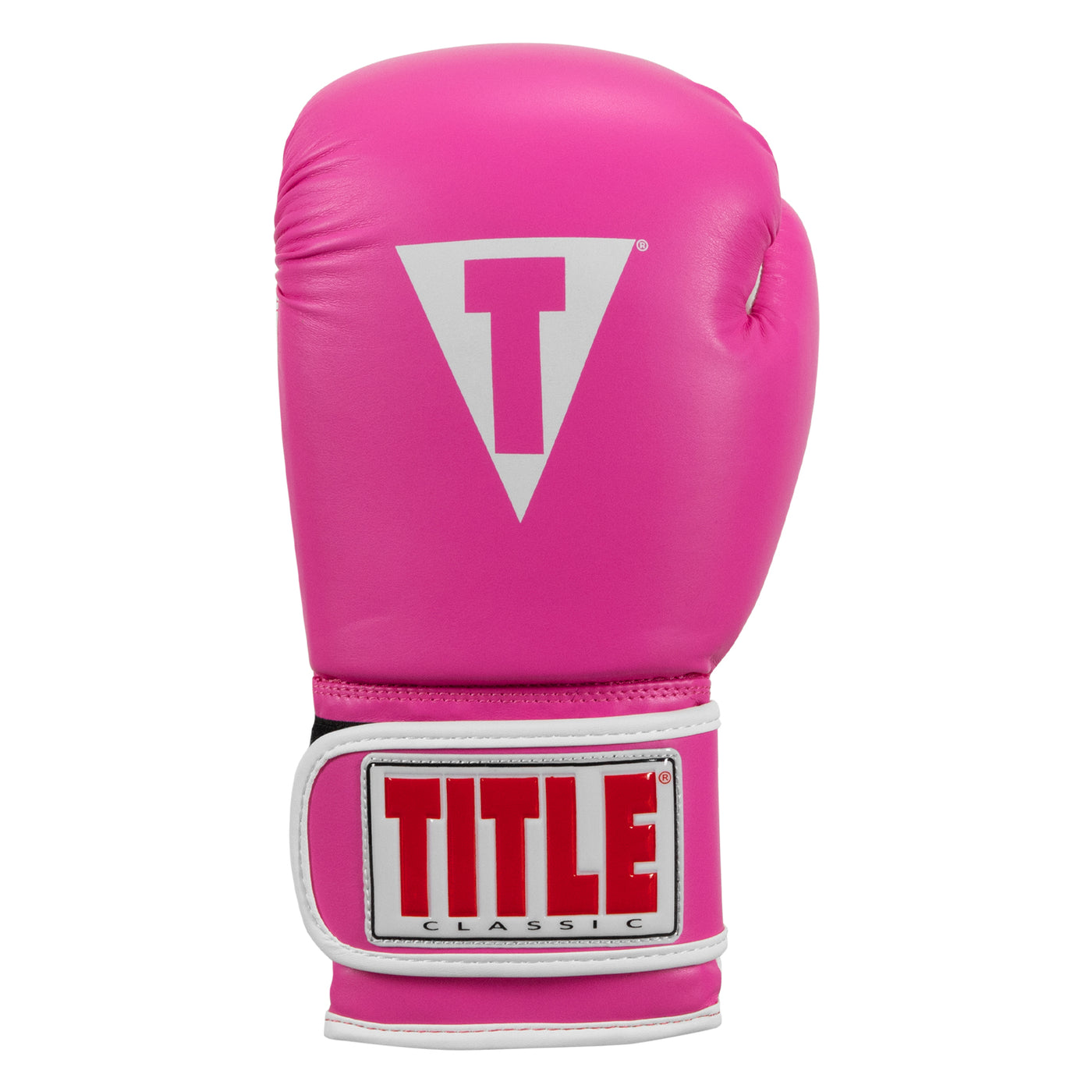 variant:pink/white::TITLE Classic Pro Style Training Gloves 3.0 Pink single glove view