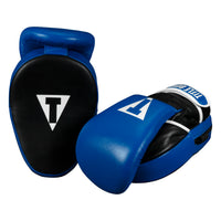 variant:lifestyle::TITLE Boxing Dual Purpose Combo Punch Mitts laying down and up image