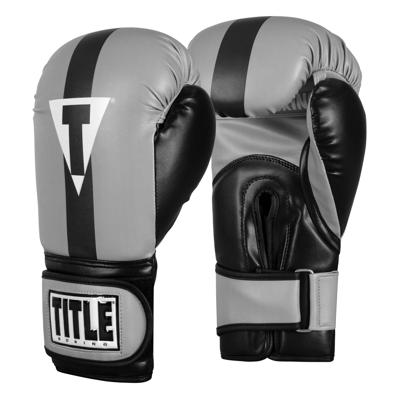 variant:Light Black/Grey::TITLE Boxing World Bag Boxing Gloves side by side view