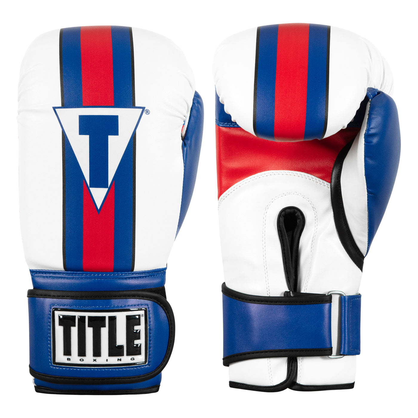 color:Blue/White/Red::TITLE Boxing World Bag Boxing Gloves main view
