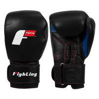 color:black::Fighting Leather Heavy Bag Gloves main view
