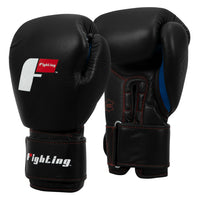 variant:black::Fighting Leather Heavy Bag Gloves side view