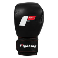 variant:black::Fighting Leather Heavy Bag Gloves front view