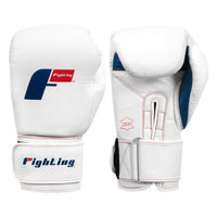 color:white::Fighting Leather Heavy Bag Gloves main view