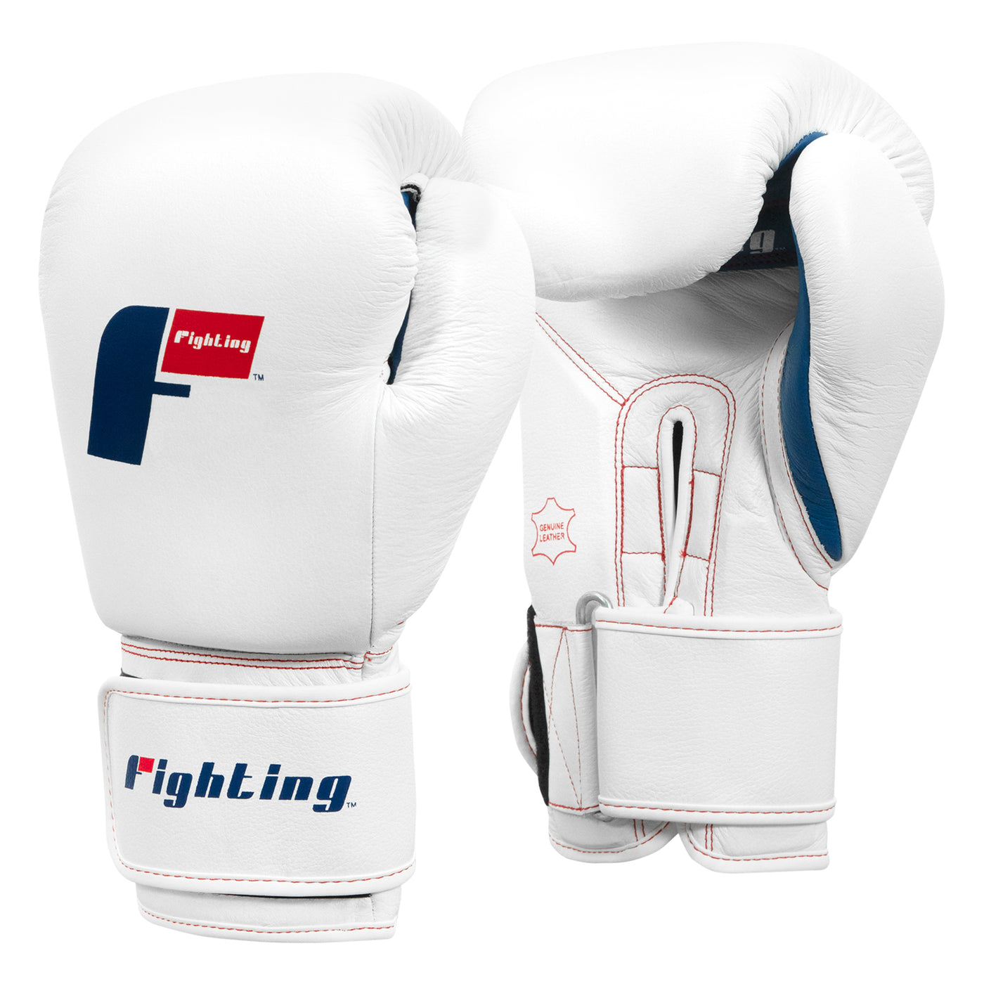 variant:white::Fighting Leather Heavy Bag Gloves  side view