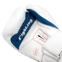 variant:white::Fighting Leather Heavy Bag Gloves palm view