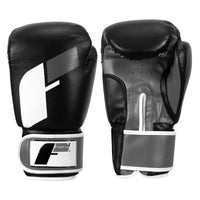 color:black/grey/white::Fighitng Big Logo Boxing Gloves main view