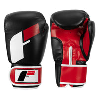 variant:Black/Red::Fighting Sports Gloves and Wraps Bundle black/red gloves main view