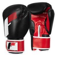 variant:black/red/white::Fighting Big Logo Boxing Gloves side view