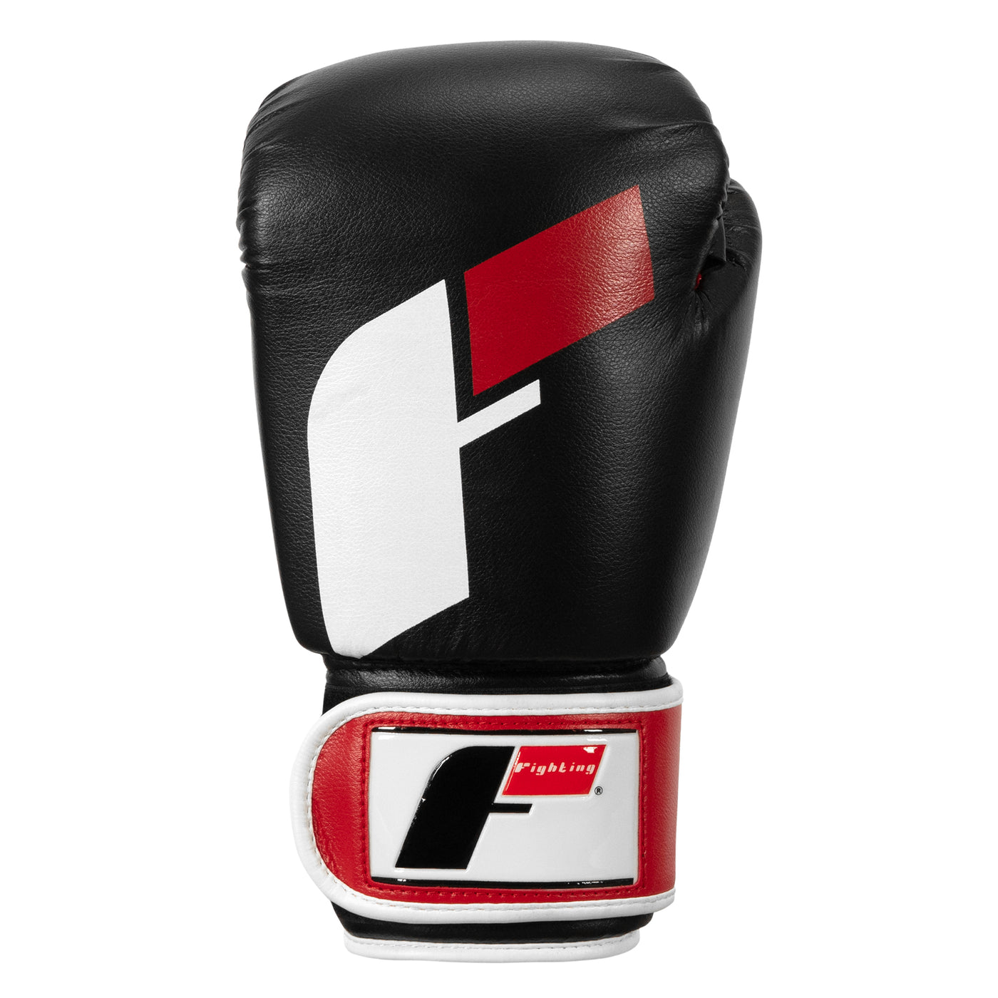 variant:black/red/white::Fighting Big Logo Boxing Gloves front view