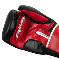 variant:black/red/white::Fighting Big Logo Boxing Gloves palm view