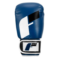variant:blue/black/white::Fighting Big Logo Boxing Gloves front view