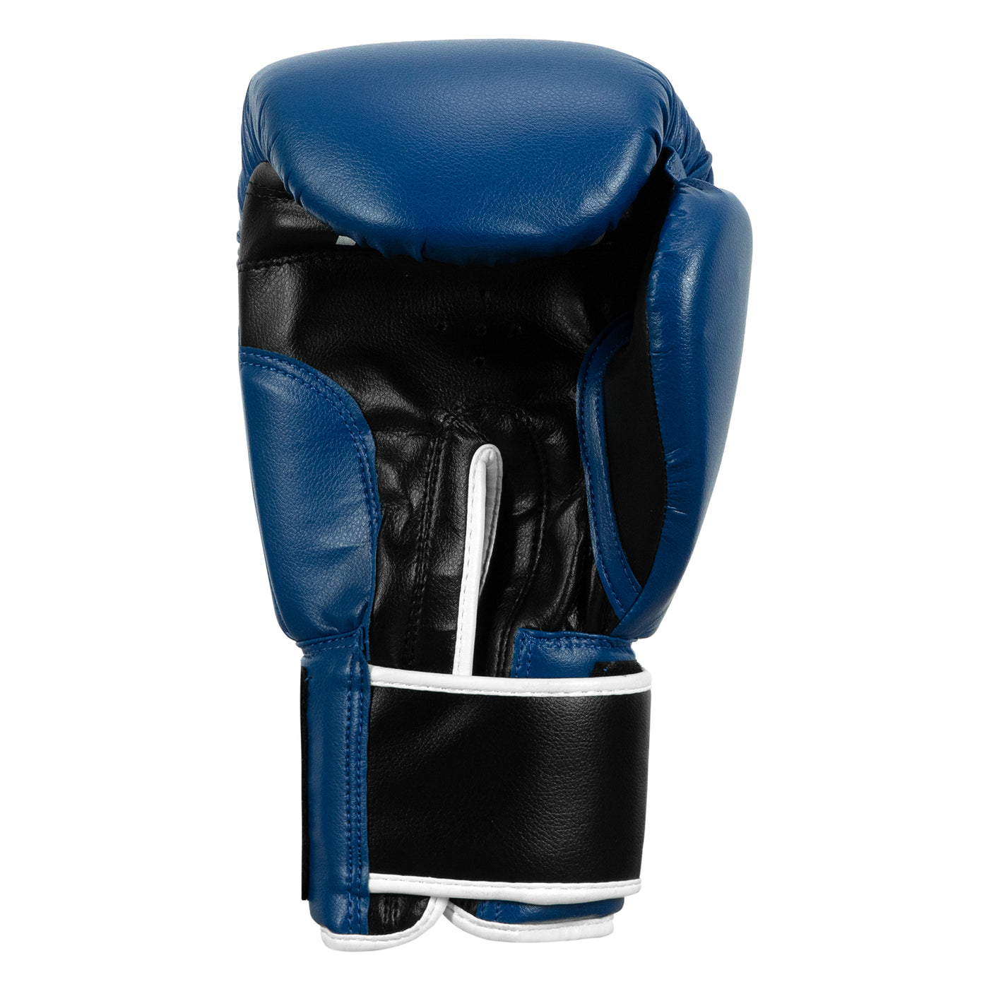 variant:blue/black/white::Fighting Big Logo Boxing Gloves back view
