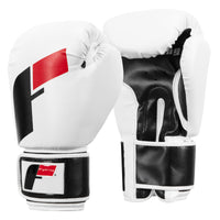 variant:white/black/red::Fighting Big Logo Boxing Gloves side view