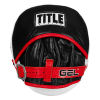 variant:lifestyle::TITLE Boxing Gel Leather Punch Mitts closeup of back