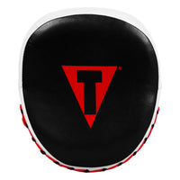 variant:lifestyle::TITLE Boxing Gel Leather Punch Mitts closeup of front