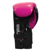 variant:Hot Pink/Black::TITLE Boxing Gel Glory Super Bag Gloves 2.0 back view