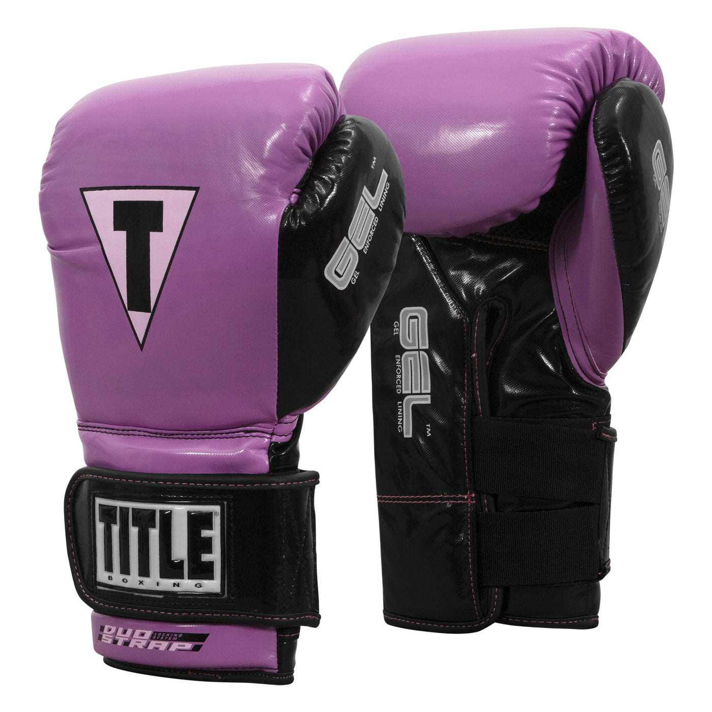 variant:purple/black::TITLE Boxing Gel Glory Super Bag Gloves 2.0 side view