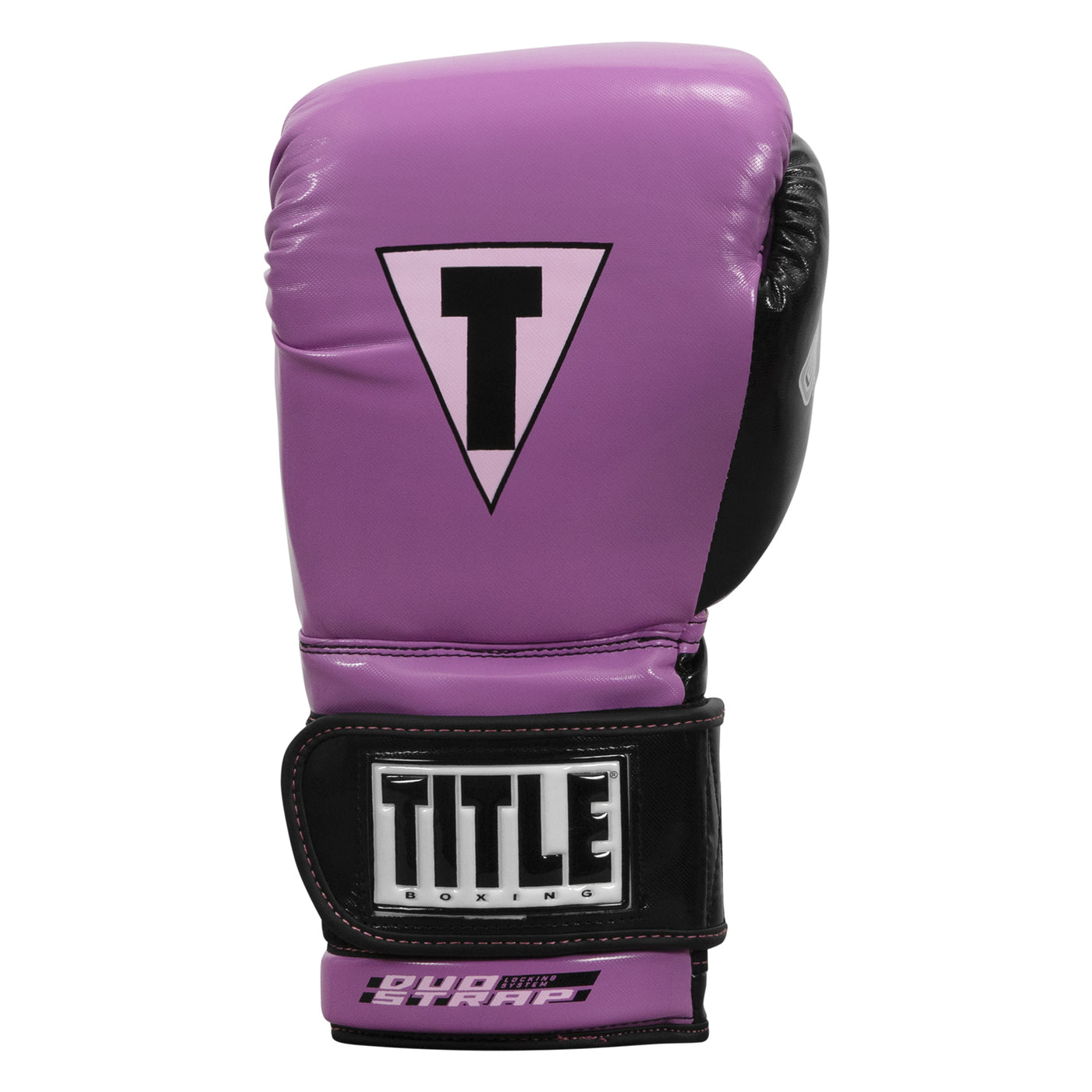 variant:purple/black::TITLE Boxing Gel Glory Super Bag Gloves 2.0 back view