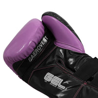 variant:purple/black::TITLE Boxing Gel Glory Super Bag Gloves 2.0 palm view