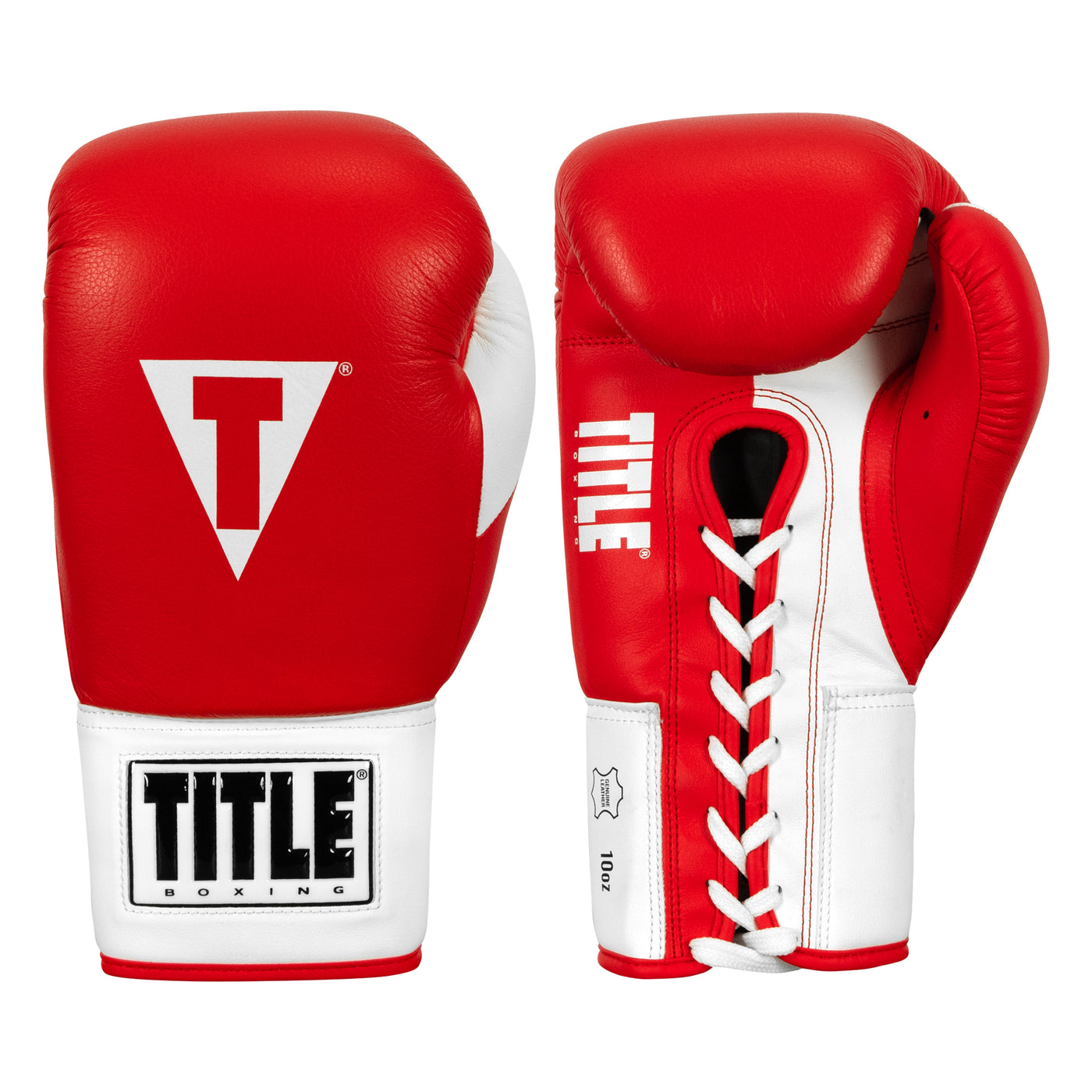 color:red/white::TITLE Boxing Great Official Pro Fight Gloves main view