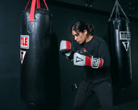 variant:Black/Grey/Red::TITLE Boxing Gel Rush Bag Gloves