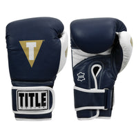color:navy/white::TITLE Boxing Gel World V2T Bag Gloves main view