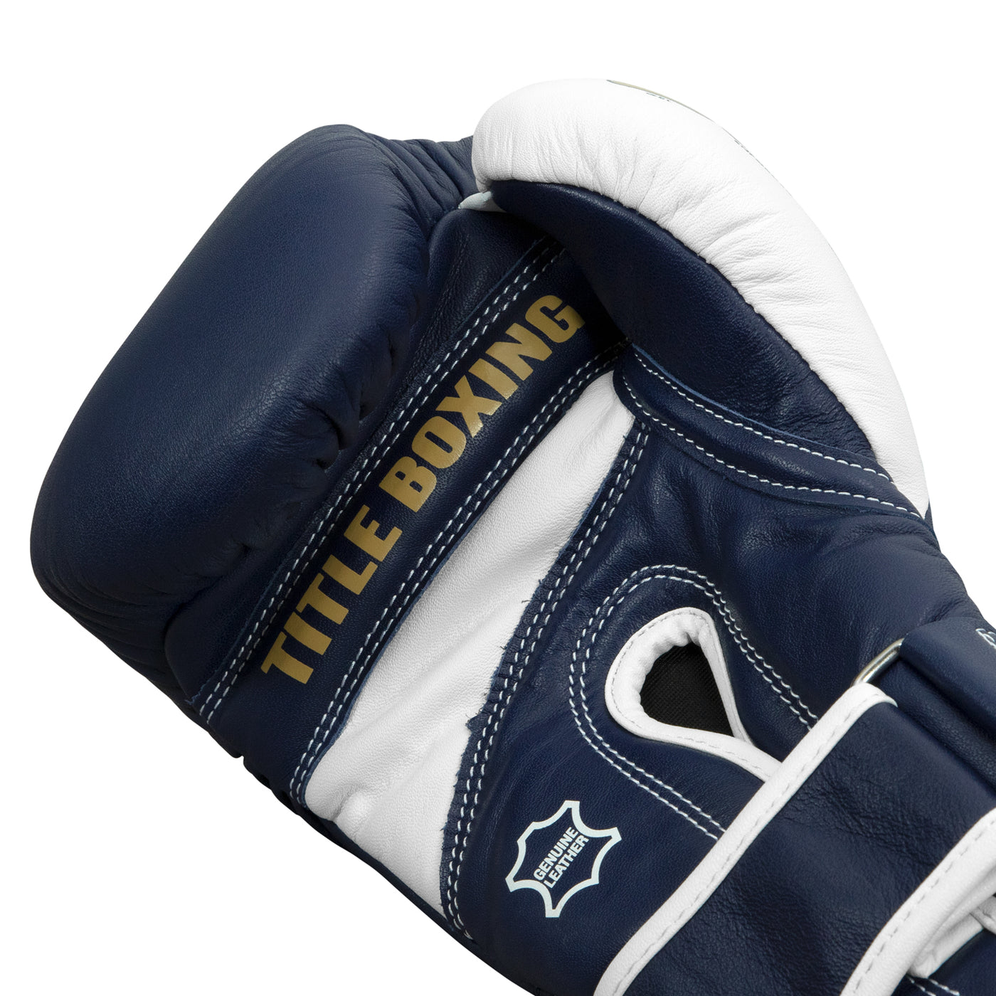 variant:navy/white::TITLE Boxing Gel World V2T Bag Gloves palm view