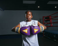 variant:purple/white::TITLE Boxing Gel World V2T Bag Gloves Hands Together 