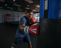 variant:red::TITLE Boxing Gel World Elastic Training Gloves kid right jab bag