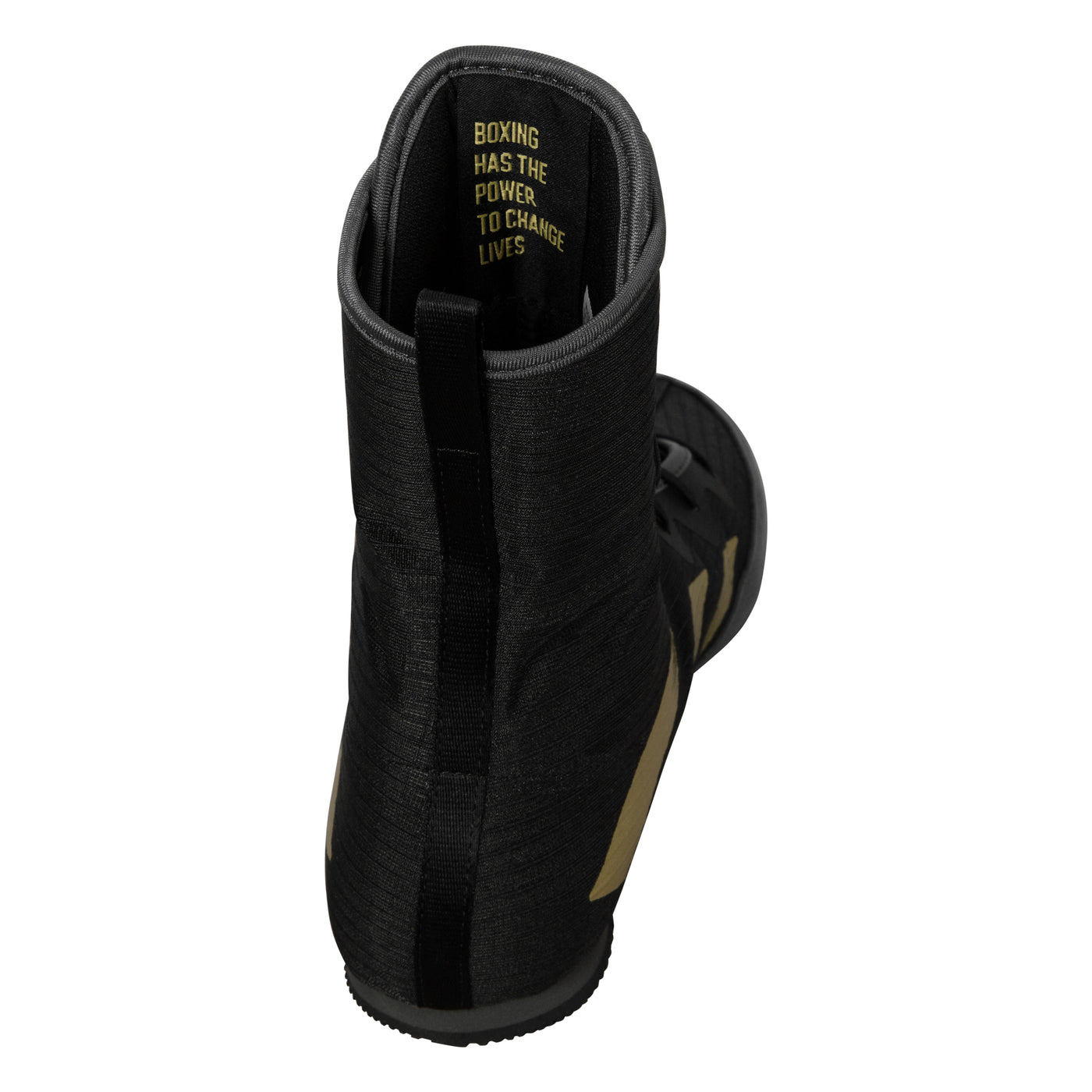 variant:black/gold::Adidas Box Hog 4 Boxing Boots back view