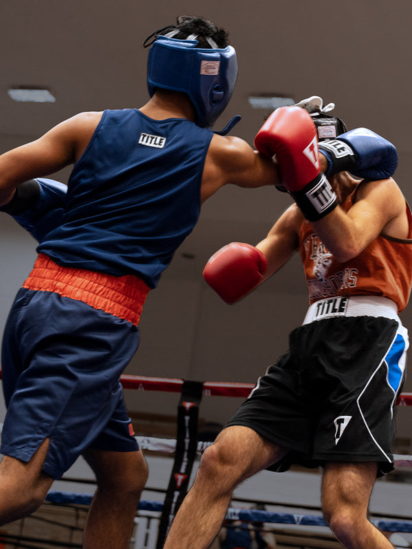 fighters boxing in a ring
