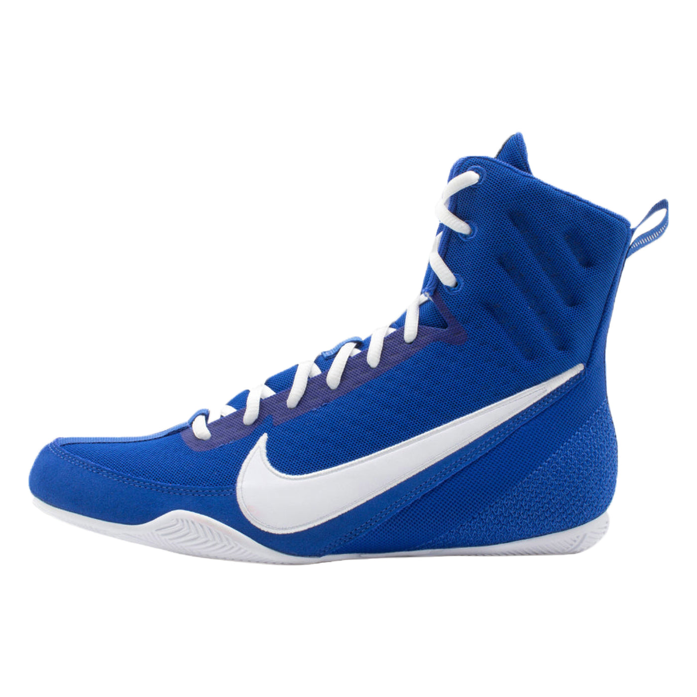 color:royal/white::Nike Boxing Shoes Machomai 3 left view