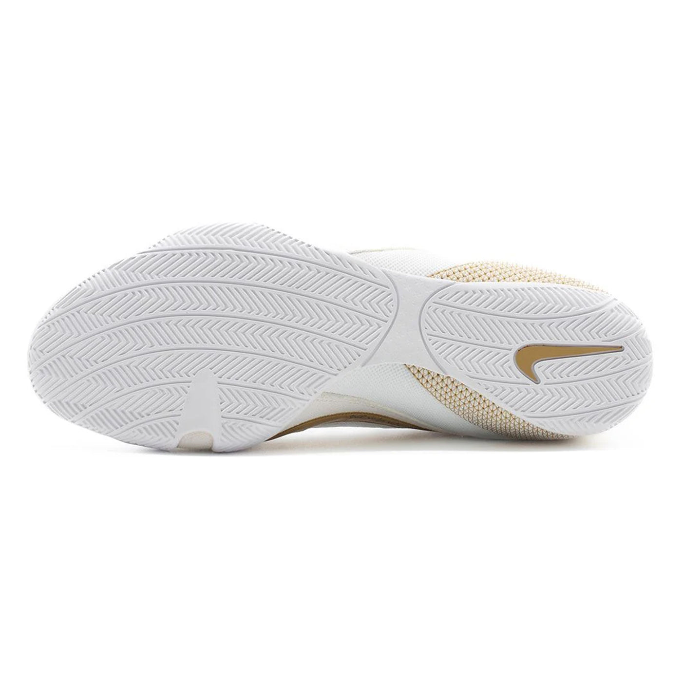 variant:white/gold::Nike Boxing Shoes Machomai 3 bottom view