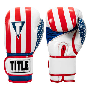 boxing glove fish tanked TITLE Boxing Infused Foam Combat USA Training Boxing Gloves