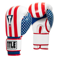 variant:lifestyle::TITLE Boxing Infused Foam Combat USA Training Gloves side view