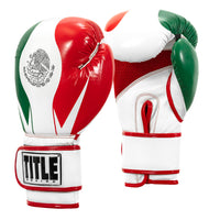 variant:lifestyle::TITLE Boxing Infused Foam EI Combat Mexico Training Gloves side view