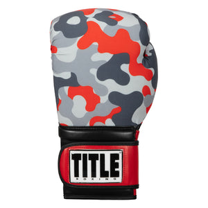 TITLE Boxing Infused Foam Camo Color Pop Bag Boxing Gloves