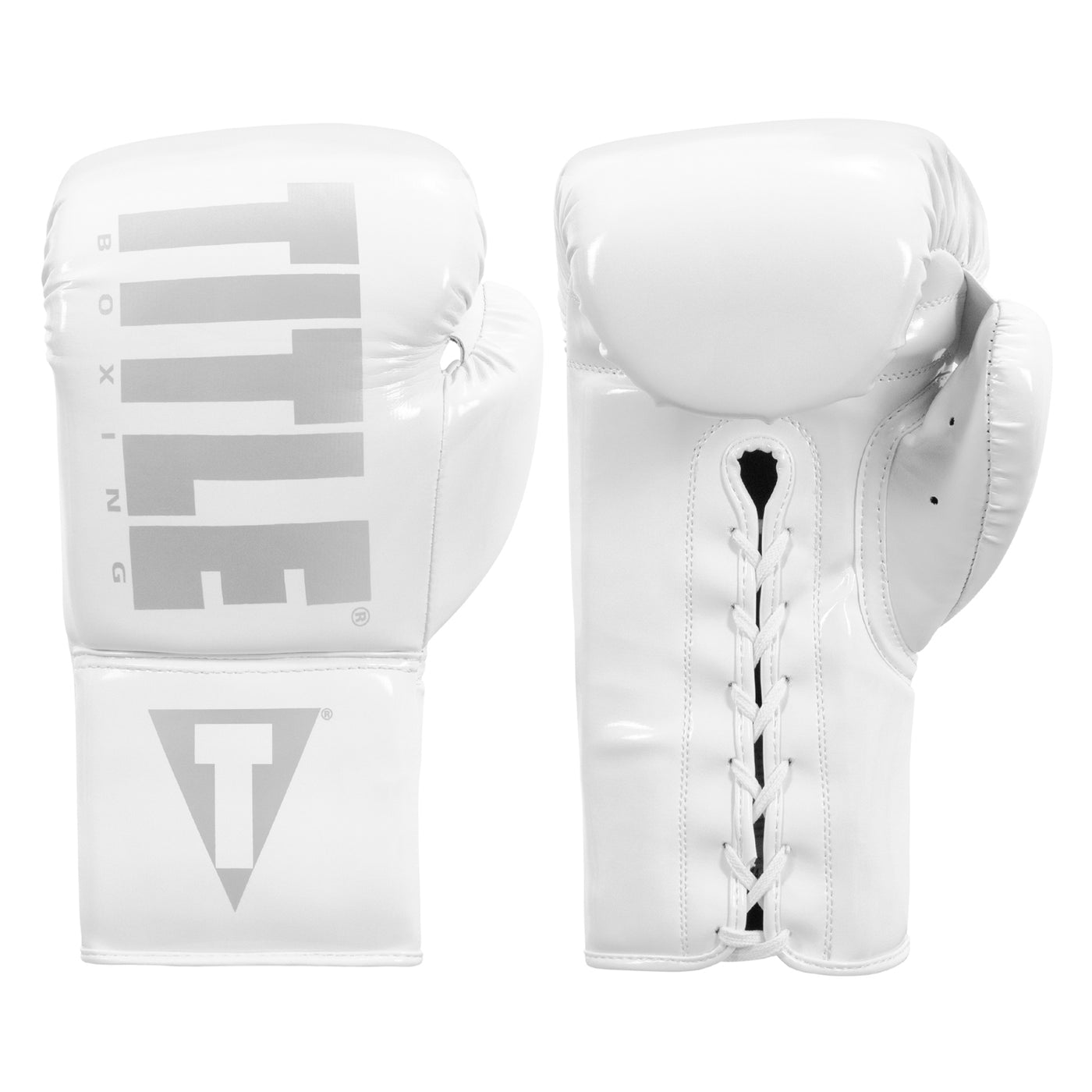 color:White::TITLE Boxing Inferno Intensity Lace Training Gloves main view