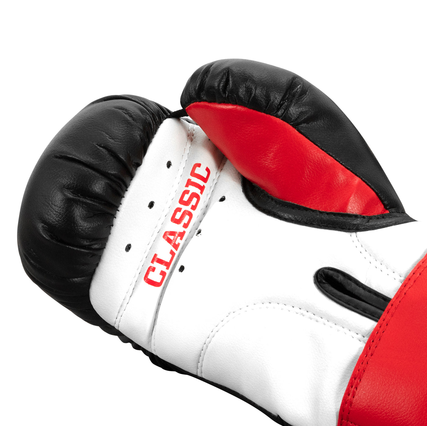 variant:Black::TITLE Classic Youth Boxing Gloves palm view from the side
